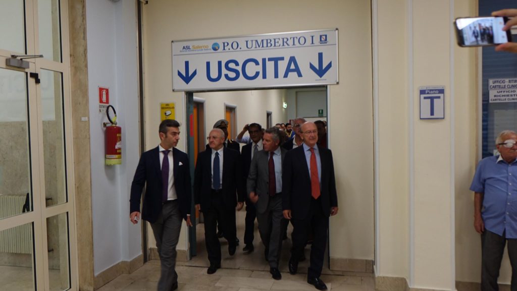 De Luca in ospedale Umberto I