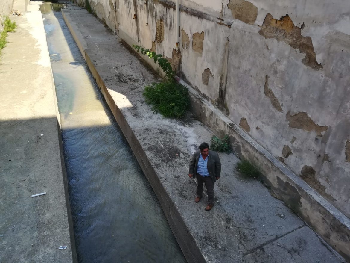 Torquato nel fiume a Ferragosto
