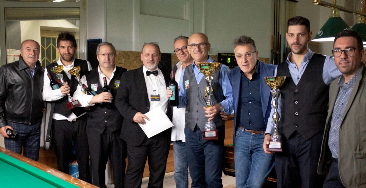 premiazione toreno biliardo Angrisani