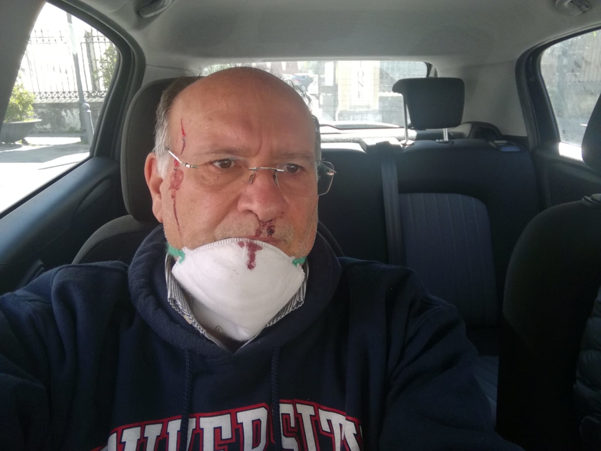 Eugenio Maria Siciliano aggredito