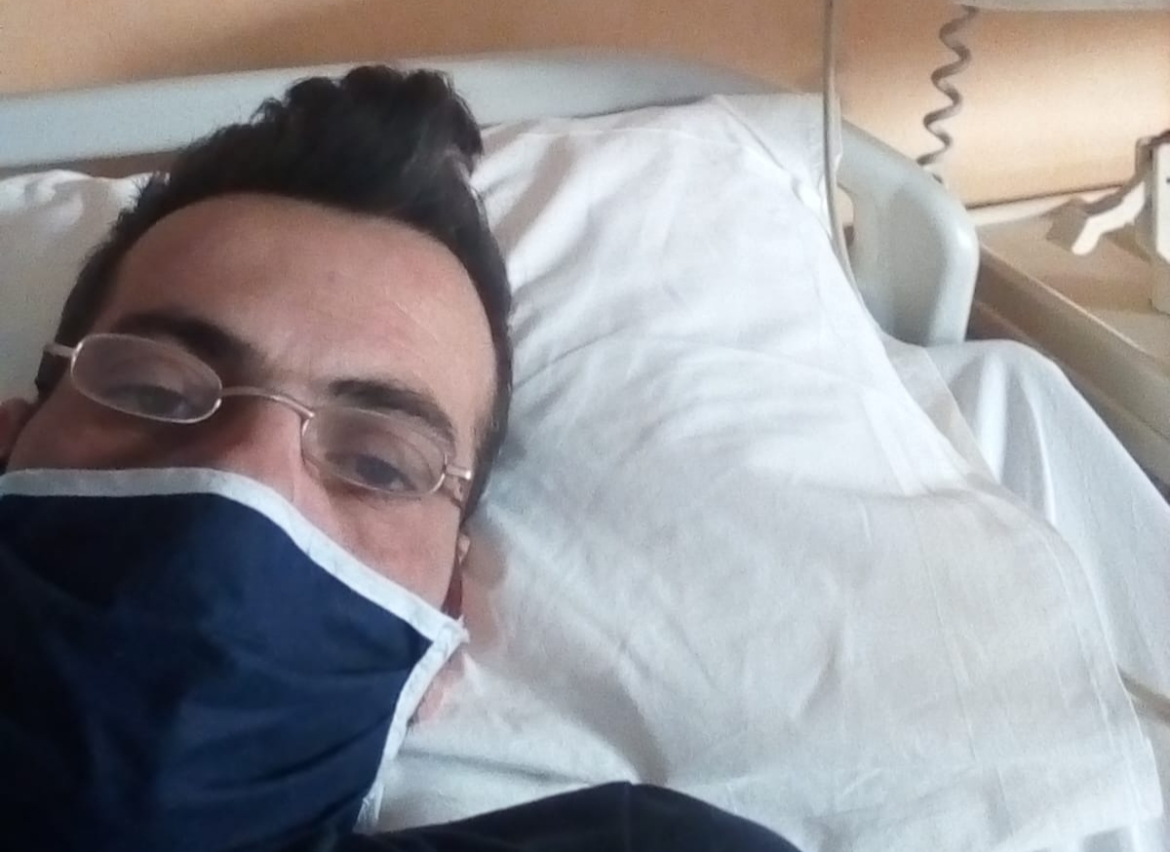 Massimo Sele in ospedale