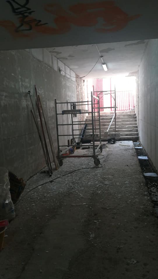 Lavori sottopasso via Lucarelli