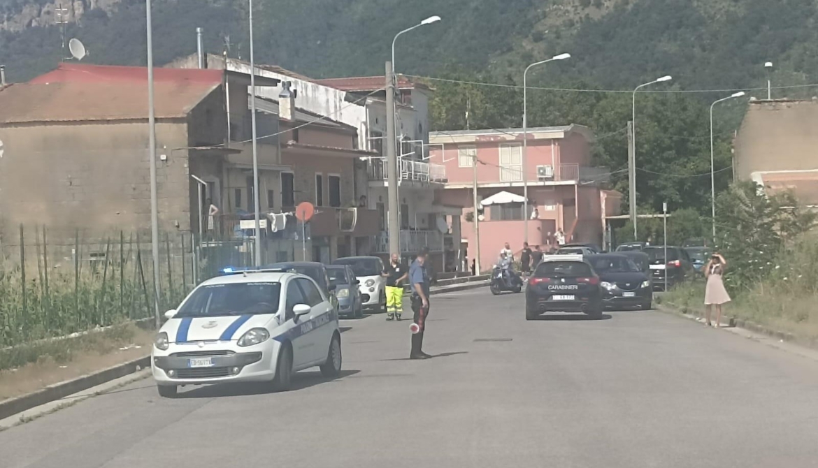 Nocera, fiamme al Pizzone