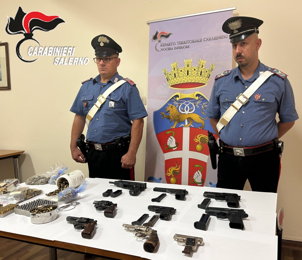 Nasconde un arsenale, a Pagani arrestato un 48enne