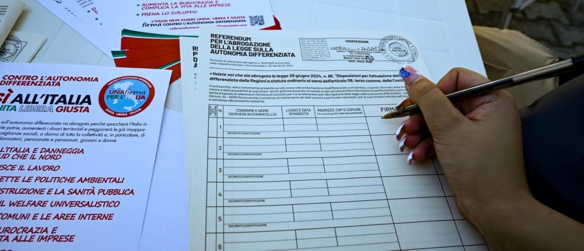 raccolta firme referendum