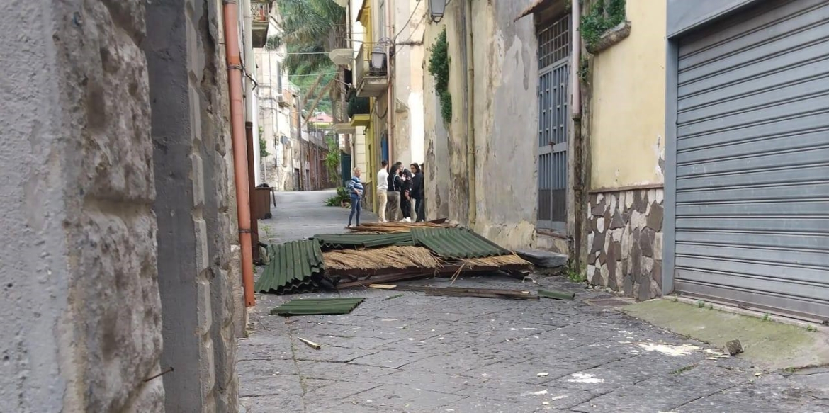 Tempesta di vento, paura nel nocerino