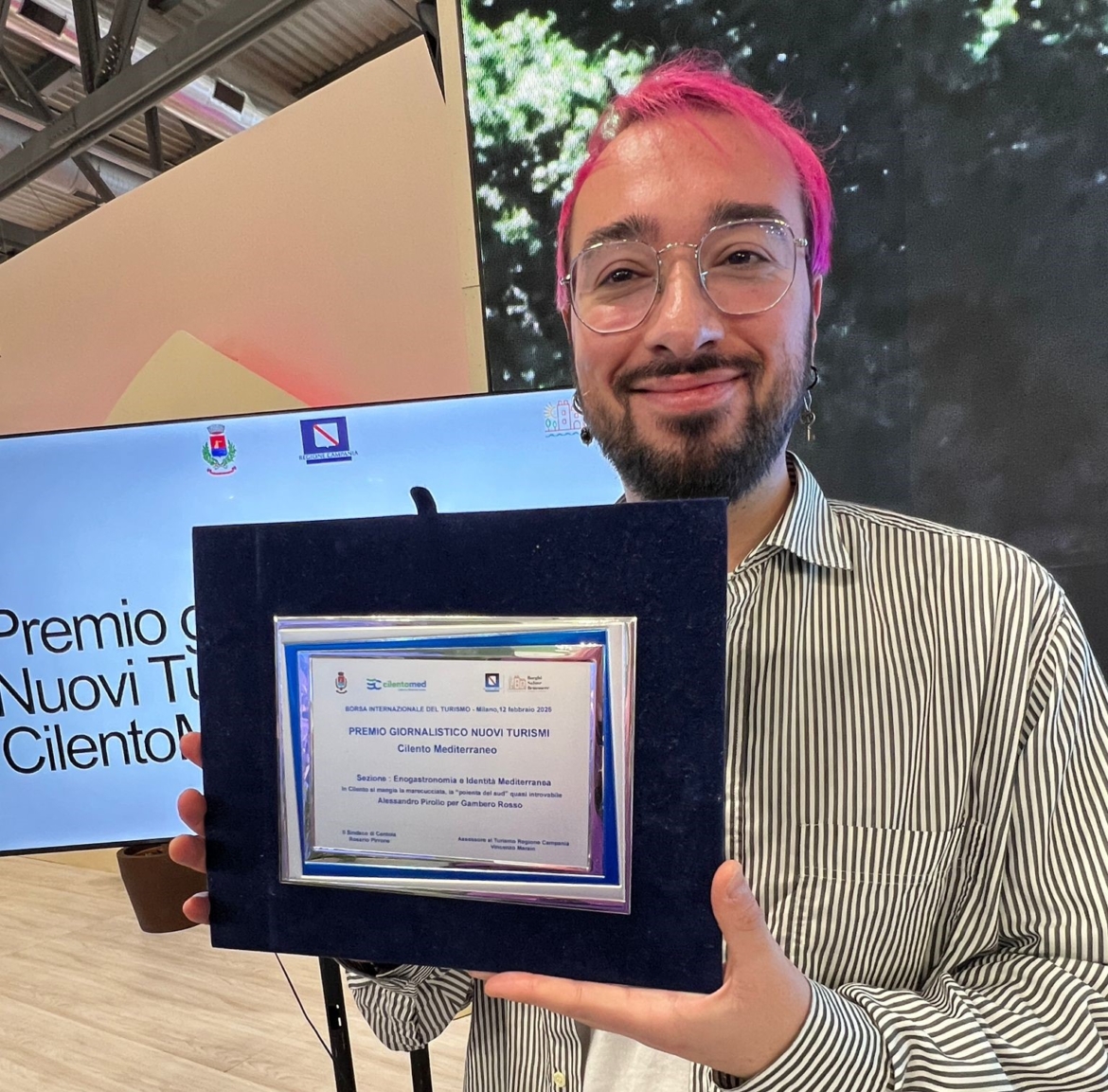 Alessandro Pirollo premiato alla Bit per il giornalismo enogastronomico
