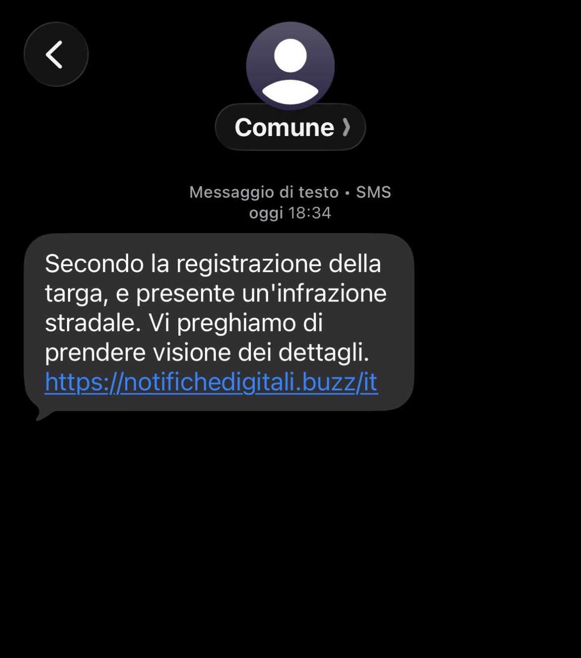 False multe online, l’allerta del Comune